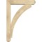 Ekena Millwork Thorton Craftsman Rough Sawn Bracket w/ Offset Brace, Douglas Fir, 6"W x 28"D x 40"H BKT0604X28X40THR04RDF - alternate 3